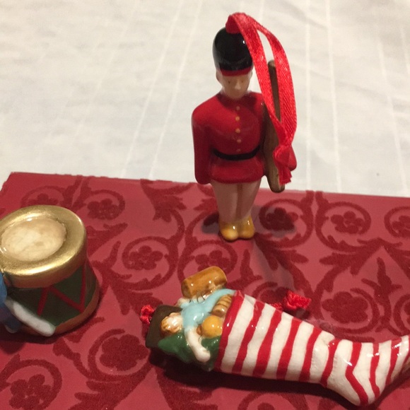 John Grossman for Gund 6 piece ceramic Christmas Ornament set. NEW Very Rare Set - Picture 6 of 15